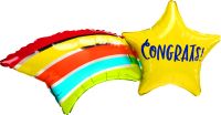 SuperShape Congrats Shooting Star Balloon