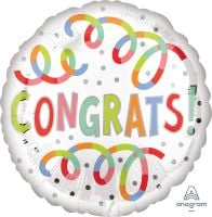 18" Congrats Swirls Balloon