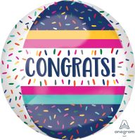 Orbz Colorful Congrats Balloon