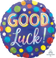 18" Iridescent Good Luck Dots Iridescent Balloon