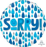 18" Sorry Raindrops Balloon