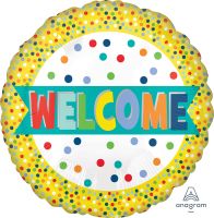 18" Welcome Lots of Dots Balloon
