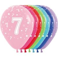 11" Number 7 Assortment (50pcs) Balloons