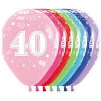 11" Number 40 Assortment (50pcs) Balloons