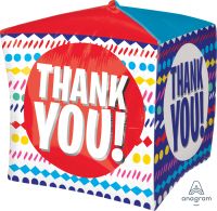 UltraShape Cubez Thank You Streamers Balloon