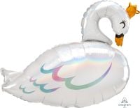 SuperShape Iridescent Swan Balloon