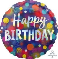 18" Iridescent Party Dots Balloon