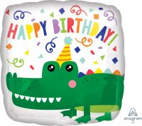 18" Gator Happy Birthday Balloon
