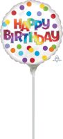 04" Happy Birthday Dots of Color Balloon