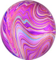 Orbz Marblez 16" Purple Balloon