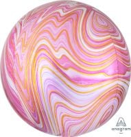 Orbz Marblez 16" Pink Balloon