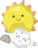 SuperShape Rainbow Family Balloon
