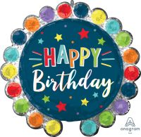 SuperShape Dot Circle Birthday Balloon
