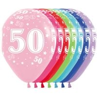 11" Number 50 Assortment (50pcs) Balloons