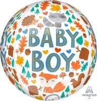 Orbz Baby Boy Woodland Fun Balloon