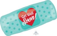 SuperShape Get Well Soon Bandaid Balloon
