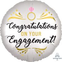 18" Satin Engagement Balloon