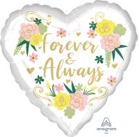 18" Forever and Always Floral Balloon