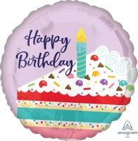 18" Purple Confetti Cake Balloon
