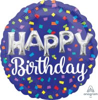 18" Happy Birthday Balloon Letters