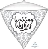 UltraShape Diamondz Wedding Wishes Flourish Balloon