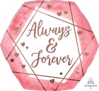 SuperShape Always and Forever Watercolor Balloon