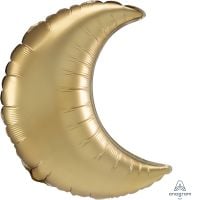 Crescent 17" Satin Gold Balloon