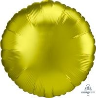 18" Satin Luxe Lemon Round (non-packaged) Balloon