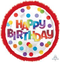 Supershape Doo-Dads Dots Of Colour Happy Birthday (non-packaged) Balloon