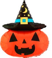 SuperShape Witchy Pumpkin Balloon