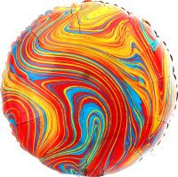 18" Marblez Colorful Circle Balloon