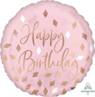 18" Blush Birthday Balloon