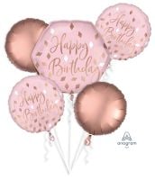 Balloon Bouquet Blush Birthday