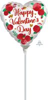 04" Satin Happy Valentines Day Roses Balloon