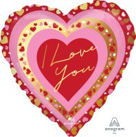 Jumbo I Love You Pretty Hearts Balloon