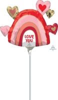 MiniShape Love You Rainbow Balloon