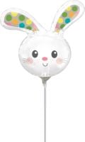 Mini Shape Spotted Bunny Head  Balloon