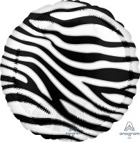 18" Zebra Print (non-packaged) Balloon