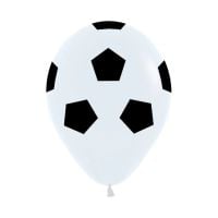 05" Soccer Ball White (50pcs) Balloons