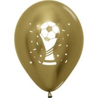 11" Soccer World Cup Trophy Gold (50pcs) Balloons