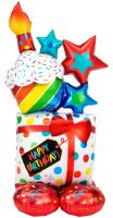 AirLoonz Stacked Birthday Icons Balloon