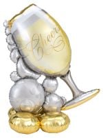 AirLoonz Bubbly Wine Glass Balloon
