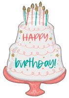 SuperShape Happy Cake Day Balloon