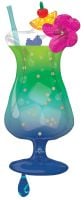 SuperShape Tropical Blue Hawaiian Drink Balloon