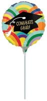 09" Grad Rainbows All Around Balloon