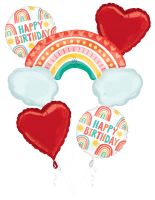 Balloon Bouquet Retro Rainbow