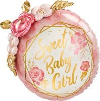 Multi-Balloon Baby Floral Geo