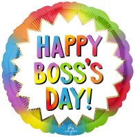 Standard Colorful Boss's Day Burst Balloon