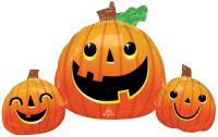 SuperShape Smiley Pumpkin Trio Balloon