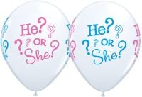 11" He? or She? (50pcs) Balloons